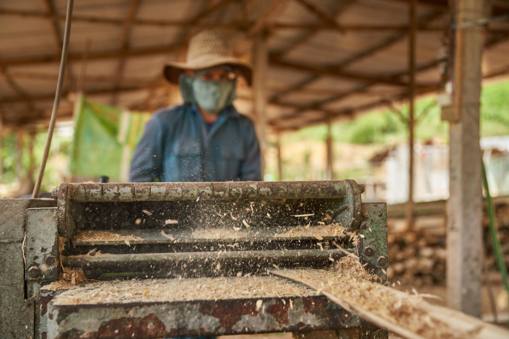 Production floor at the Bamboo Living bamboo workshop in Vietnam