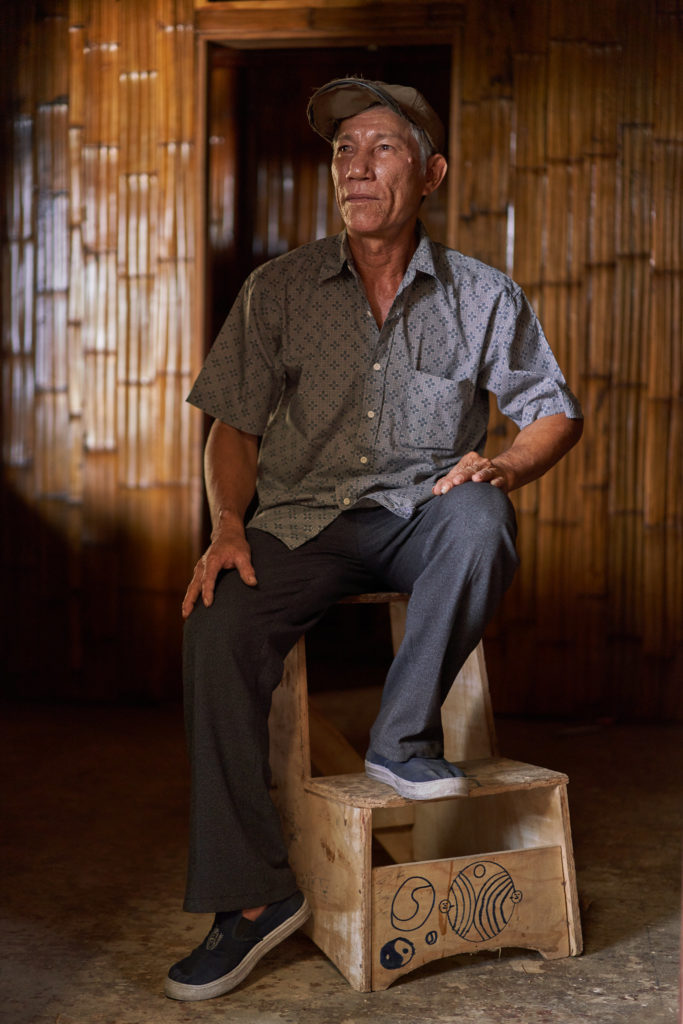 Bamboo craftsman at work, photographed for the Bamboo Living image library